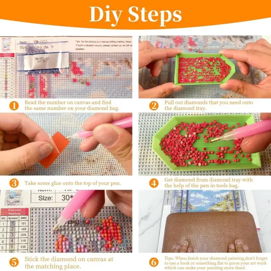 Butterfly Flower Diamond Art Kits for Adults, 5D Diamond Painting Kits for Adults Beginners {5}