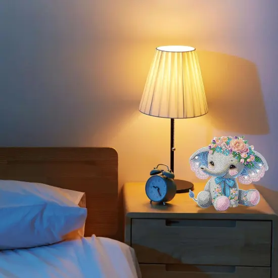 Princess Elephant Tabletop Crystal Diamond Art Kits for Adults {3}