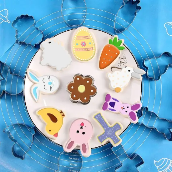 Easter Cookie Cutter Set - 12 Pieces Stainless Steel Cookie Cutters for Baking {1}