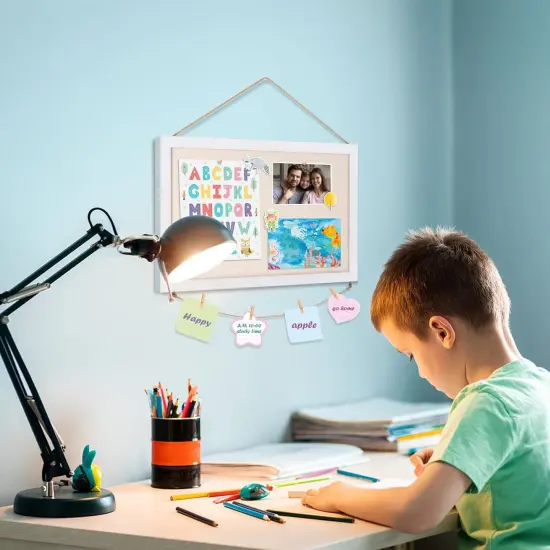 16 "x11 - White Linen Cork Boards for Walls(Vintage White) {3}