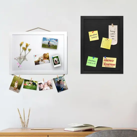 15"x11" White Cork Board with Felt(White) {3}