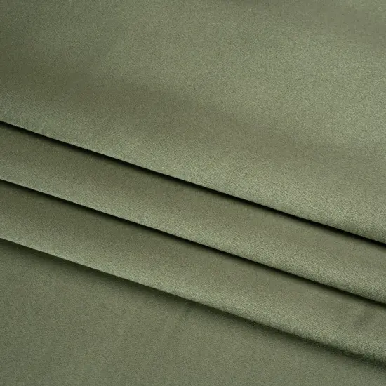 1 Yard Oil Green Silk Crepe Back Satin Smooth Soft Elegant Designer Fabric 44 inch Width {4}