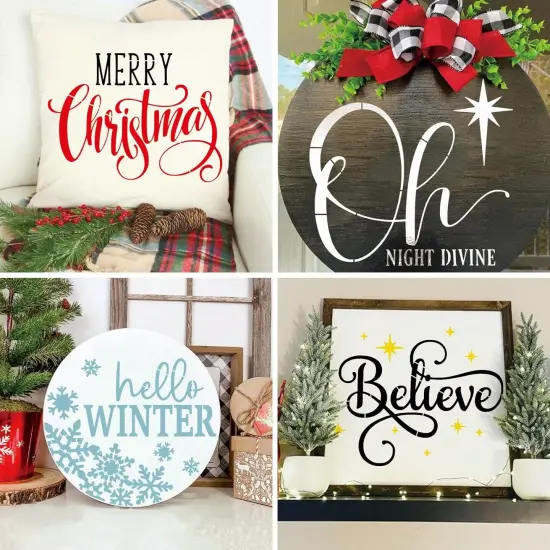 Christmas Stencils(9 12inch christmas) {2}