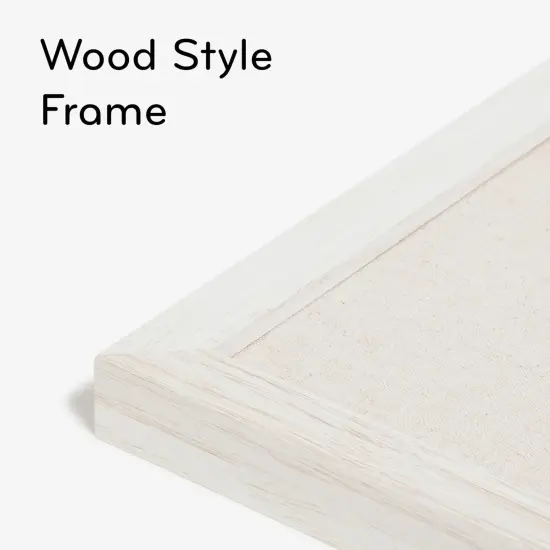 14"x14inch - Rustic Linen Bulletin Board(White) {4}