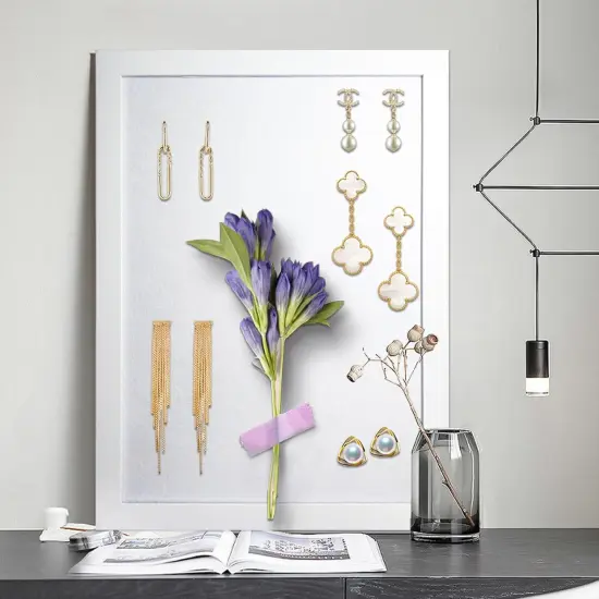 15"x11" White Cork Board with Felt(White) {2}