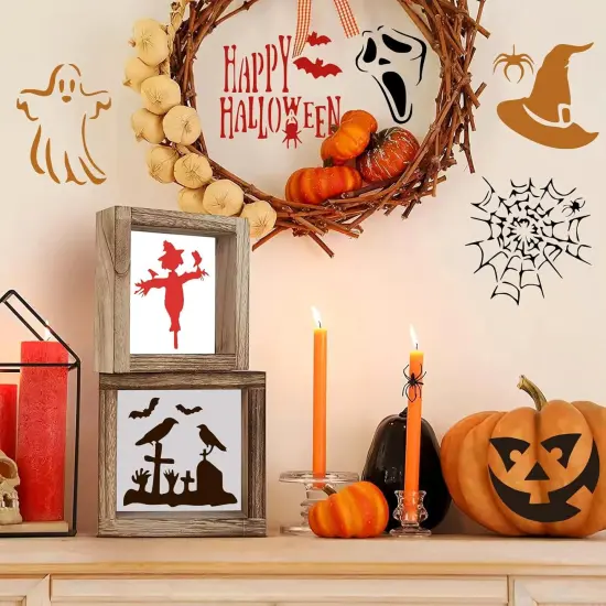 24pcs Reusable Halloween Stencils(	24pcs) {4}
