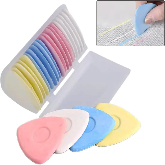20 Pack Triangle Tailor's Fabric Chalk (Multicolor) {1}