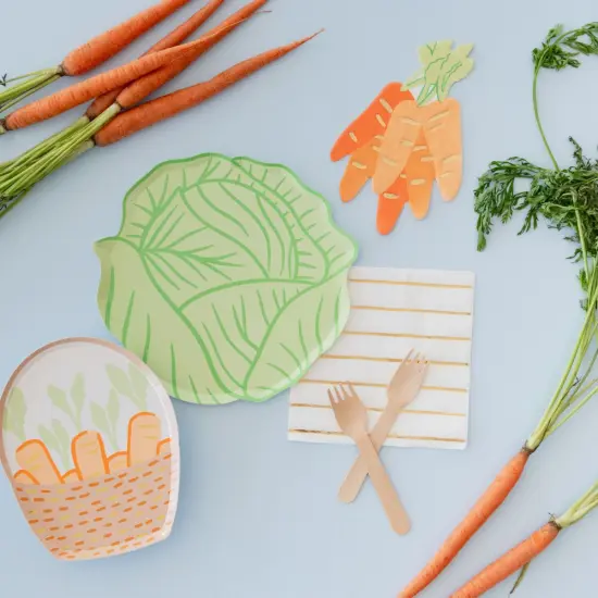 CABBAGE LEAF LARGE PLATES {4}