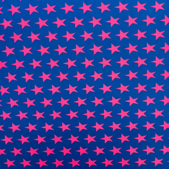 1 Yard Star Print Spandex Fabric Swimwear Dancewear Leggings Activewear 58/60 Inches Wide Orange with Lavendr {6}