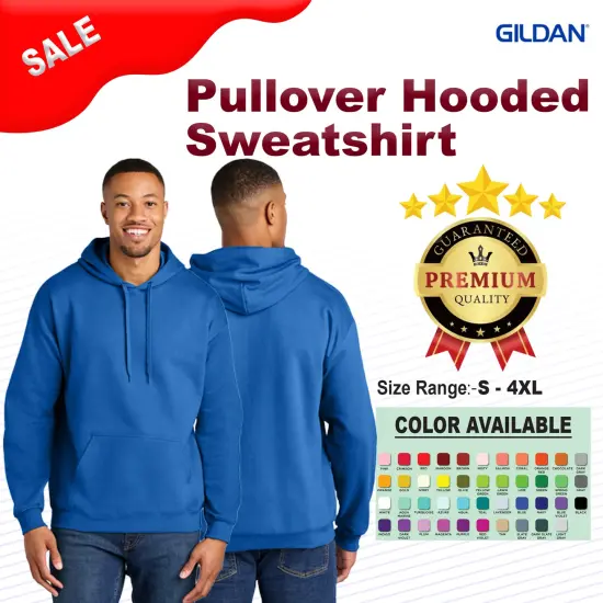 Gildan&reg; Pullover Hooded Sweatshirt Military green {2}