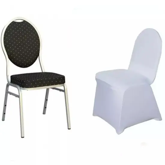 10 WHITE Banquet Stretch SPANDEX CHAIR COVERS Wedding Supplies Event Decorations {4}