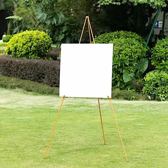 65" Gold Metal Easel Collapsible Tripod Stand Party Events Decorations Supplies {2}
