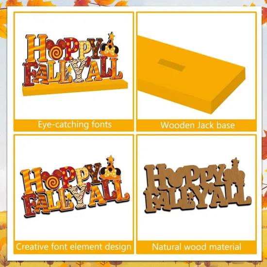 4pcs Fall Decorations for Home Table Decor {2}