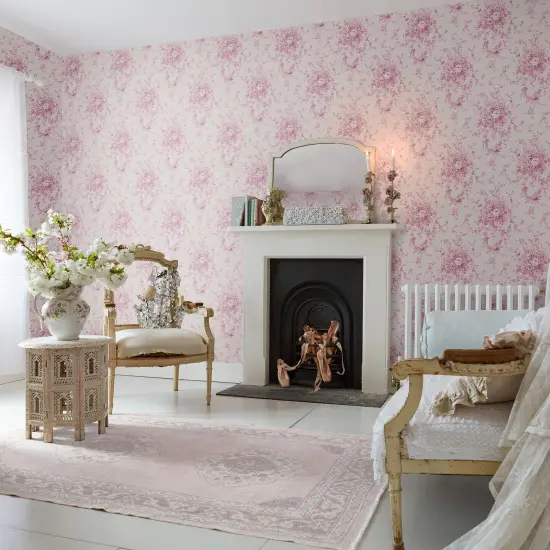 Rachel Ashwell Garden Floral Pink Wallpaper {1}