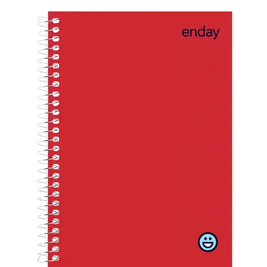 Notebook 5 x 7 College-Ruled 80 ct. Sidebound, Red {2}