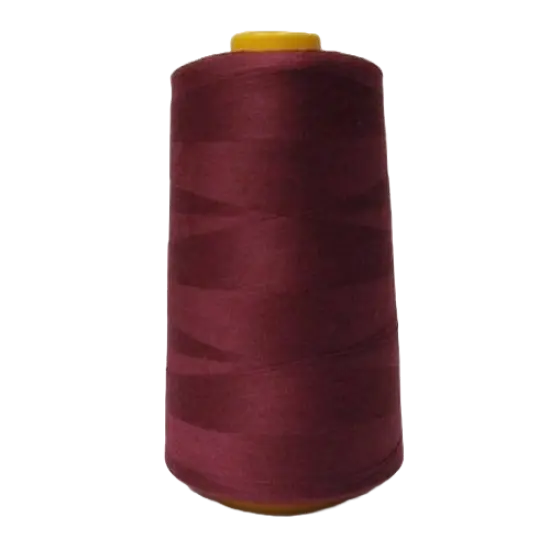 1 Pack of 6000 Yard Burgundy Spools Sewing Thread Soft All Purpose Overlock Cone {1}