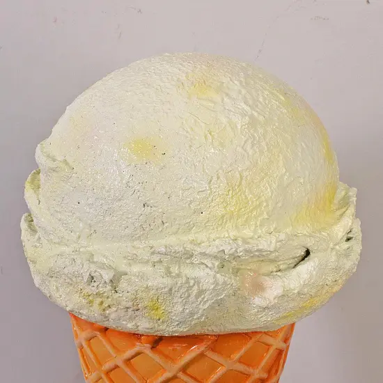 One Scoop Vanilla Ice Cream Over Sized Statue {4}