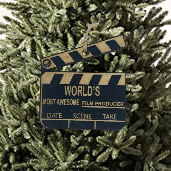 Ornament - Black - Worlds most awesome Film Producer {4}
