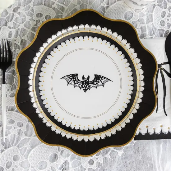ELEGANT HALLOWEEN DINNER PLATES {5}