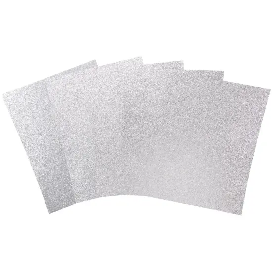 Harmony Diamond Chic Glitter Cardstock 8.5"X11" 20/Pkg-Platinum {2}