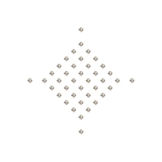 Preciosa 4mm Czech Crystals Bicone Rondelle Beads, 40pcs Black Diamond {5}