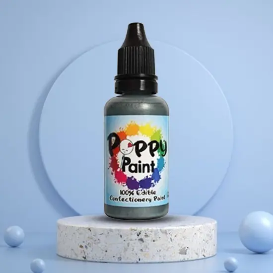 Gunmetal Edible Food Paint Fast Drying Metallic Confectionery Decorating Paint {5}