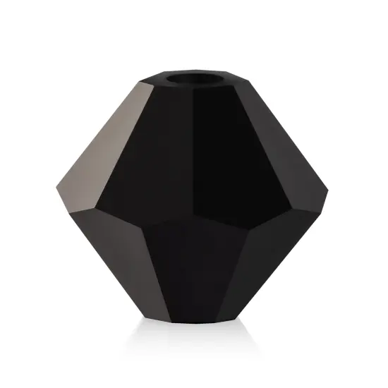 Preciosa 6mm Czech Crystals Bicone Rondelle Beads, 36pcs Jet {1}