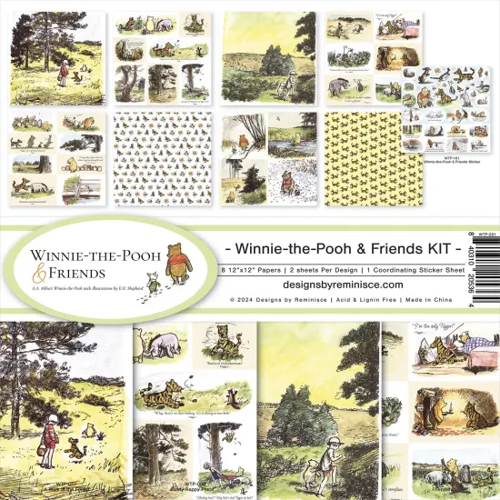 Reminisce Collection Kit 12"X12"-Winnie The Pooh And Friends {1}