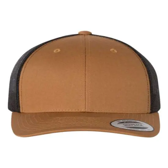 YP Classics&reg; Retro Trucker Cap Caramel/ Black {1}