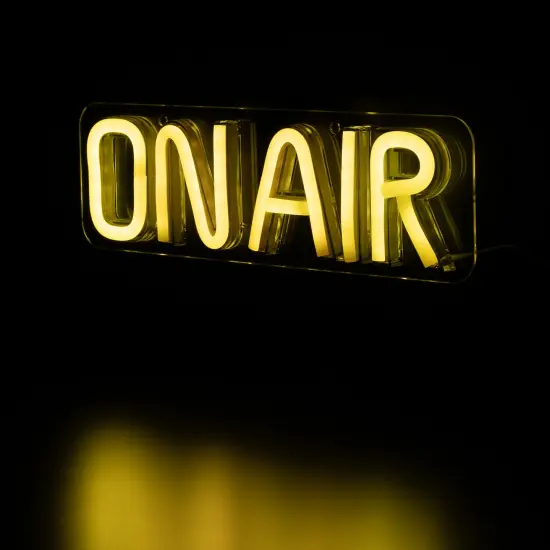 Northlight LED On Air Neon Lighted Wall Sign - 11" Yellow {6}