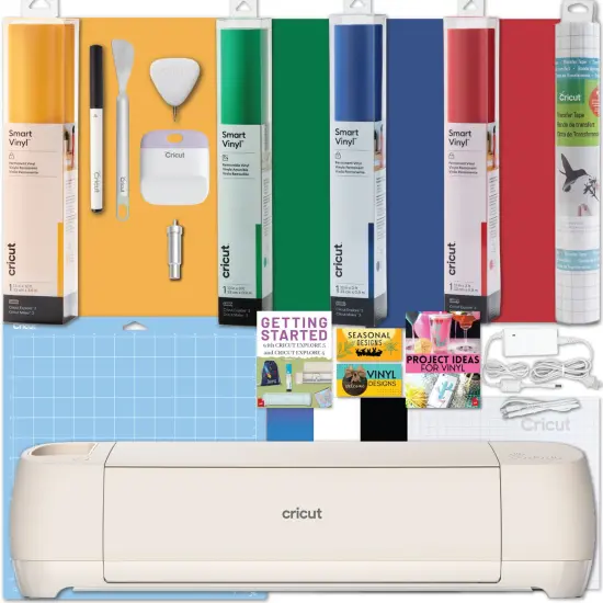Cricut Explore 4 Electric Die-Cut Machine with Smart Vinyl Rolls Bundle {1}
