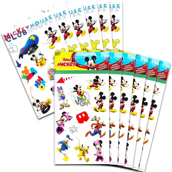 Mickey Mouse Clubhouse Stickers 6 Pack - Bundle with 150 Disney Mickey Stickers {1}