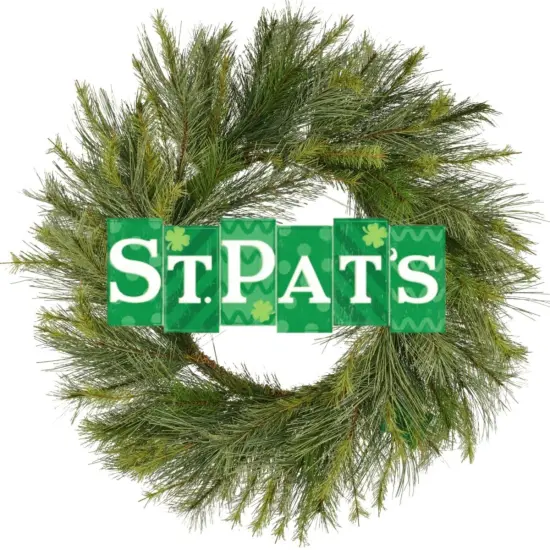 14" Wooden Sign: St. Pat's Blocks {4}