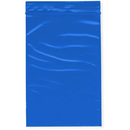 Plymor 4" x 6", Blue 2 Mil Zipper Reclosable Plastic Bags {1}