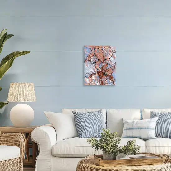 Stupell Industries Aquatic Starfish And Bubbles Canvas, design by Susan Lugar {2}