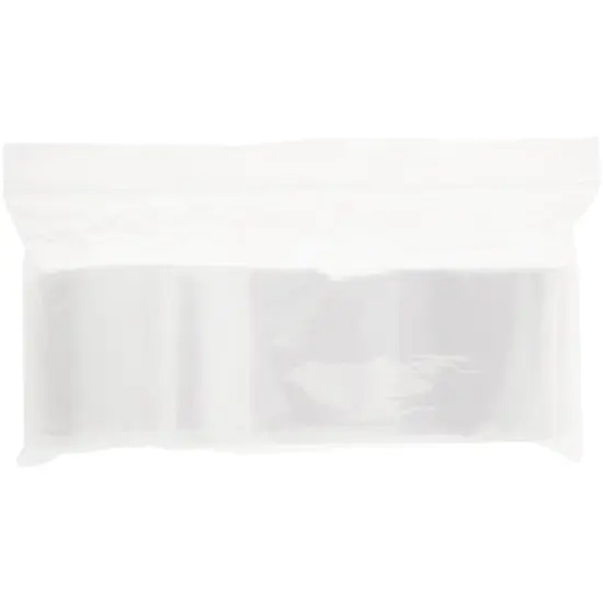 Plymor 3" x 8", 2 Mil Zipper Reclosable Plastic Bags {4}