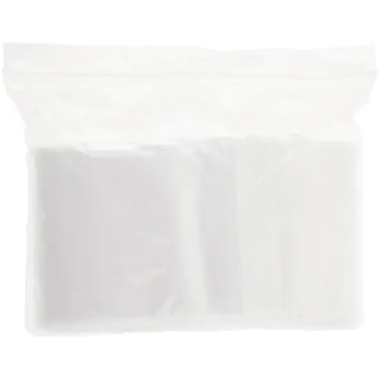 Plymor 3" x 8", 2 Mil with Hang-Hole Zipper Reclosable Plastic Bags {4}