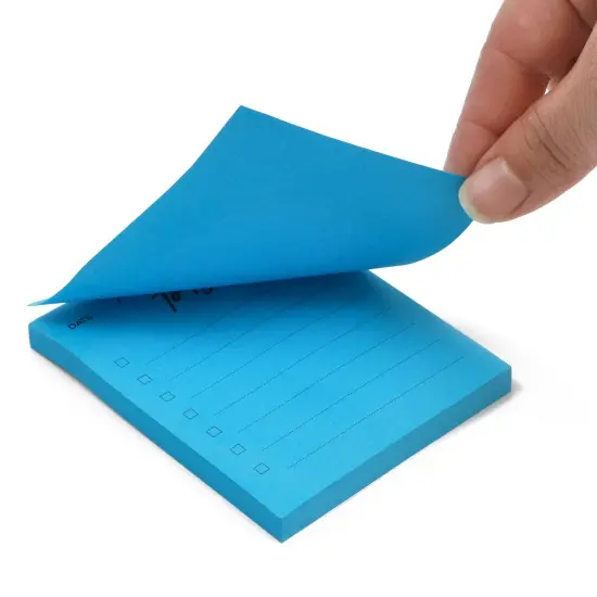 6 Pack Small To Do List Sticky Notes, Daily Planning Notepad for Memos, 6 Neon Colors (3 x 3.5 In) {5}