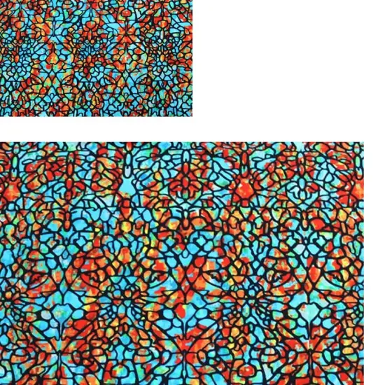 Stained Glass Printed Spandex {4}