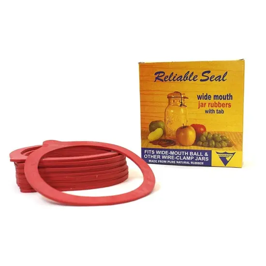 Viceroy Canning Jar Rubber Rings for Wide Mouth Jars, with Tab, 2 Boxes of 24 Rings Total {3}