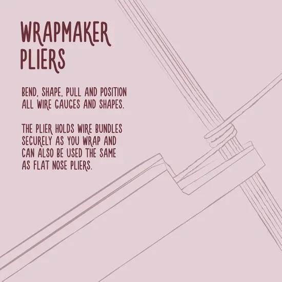 The Beadsmith WrapMaker Plier &ndash; Casual Comfort Handle, 6&rdquo; (152mm) &ndash; Holds Wire Bundle Securely As You Wrap &ndash; Works On All Gauges & Shapes &ndash; Bend, Shape, Pull & Position Wire {5}