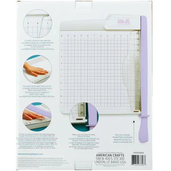 We R Large Guillotine Cutter-Lilac {4}