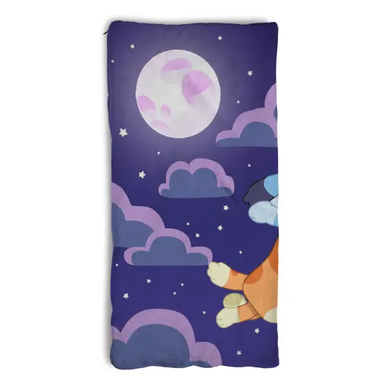 Bluey Slumber Pups Silk Touch Throw Blanket Sherpa Slumber Bag 27&times;56 Inches {4}