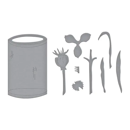 Spellbinders Etched Dies By Susan Tierney-Cockburn-Paperwhites and Glass Vase {3}