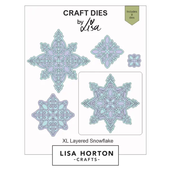 Lisa Horton Crafts Dies-XL Layered Snowflake {1}