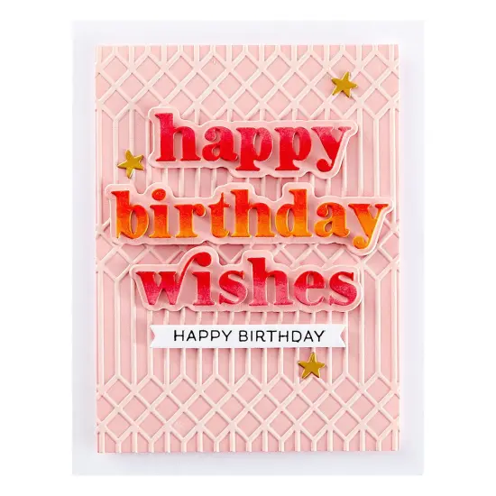 Spellbinders Etched Die From The Out And About Collection-Happy Birthday Wishes {4}