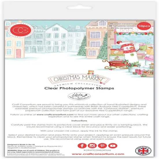 Craft Consortium Stamp Set-Christmas Market {4}