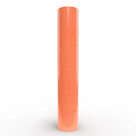 Siser&reg; Glitter Heat Transfer Vinyl, 11.8" x 60" Neon Grapefruit {1}