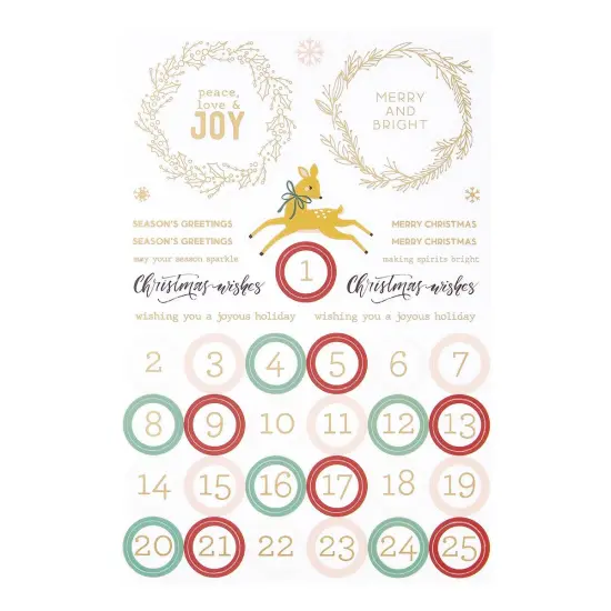 Spellbinders Clear Sticker Pack From Rosie's Studio-Oh Joyful Day {1}