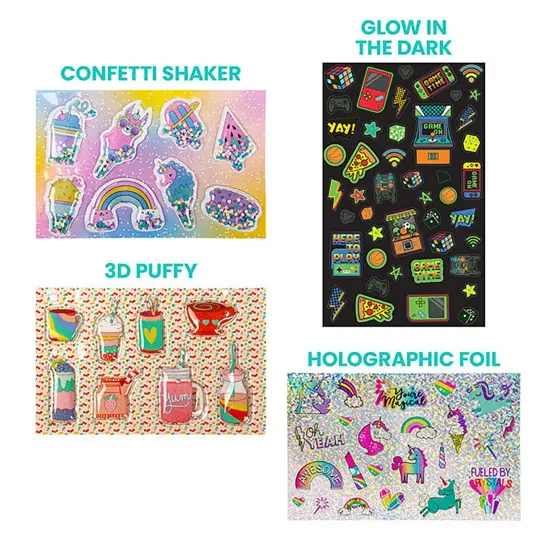Fashion Angels: 5,000+ Ultimate Sticker Set - Cute Assorted Vinyl-3D-Puffy Stickers, Storage Pouch, Decorate Toys-Crafts-Notebooks-Journals, Kids 6+ {6}